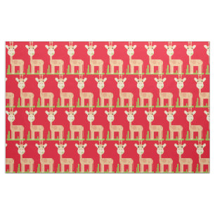 Cute Giraffe Munching Thunder_Cove Fabric