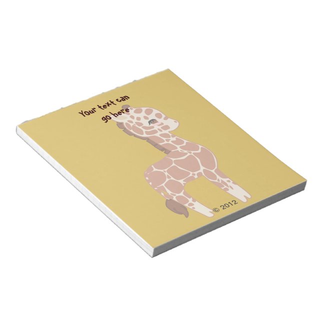 Cute Giraffe Notepad (Angled)