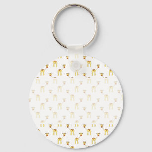 Cute Giraffe Pattern. Keychain