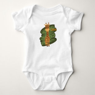 Cute Giraffe Personalized Baby Bodysuit