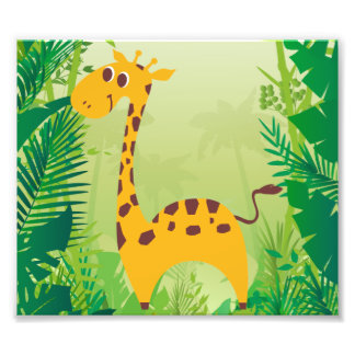 Cute Giraffe Photo Print