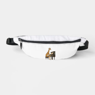 Cute Giraffe Playing Piano Giraffes Musician Music Fanny Pack