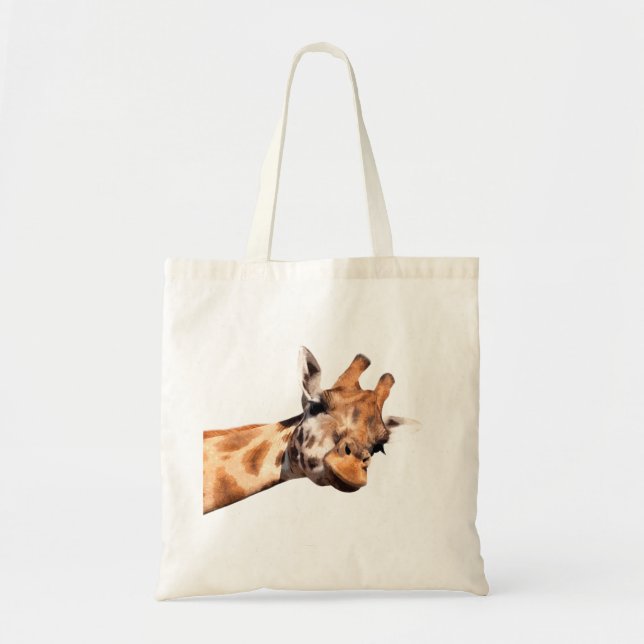 Cute Giraffe Portrait Tote Bag (Front)