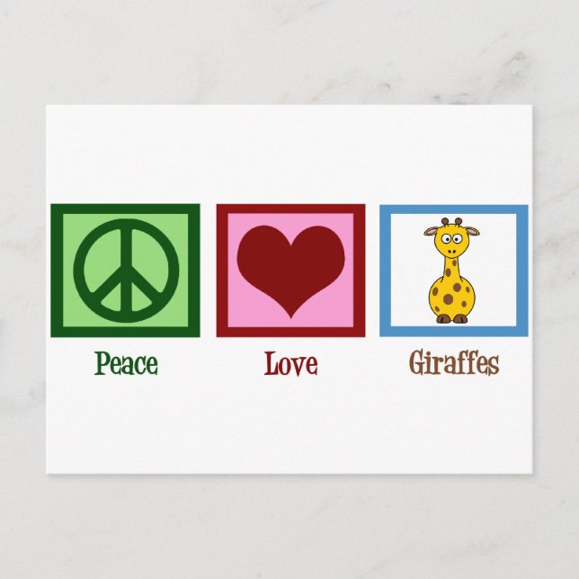 Cute Giraffe Postcard (Front)