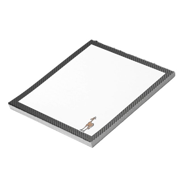 Cute Giraffe; Sleek Notepad (Rotated)