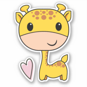 Cute Giraffe With Heart