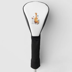 Cute Giraffes, Books and Tea Gift Golf Head Cover