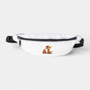 Cute Giraffes Christmas Lights Xmas Giraffe Fanny Pack