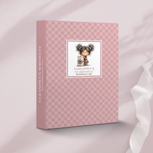 Cute Girl 10th Birthday Pink memory album Binder