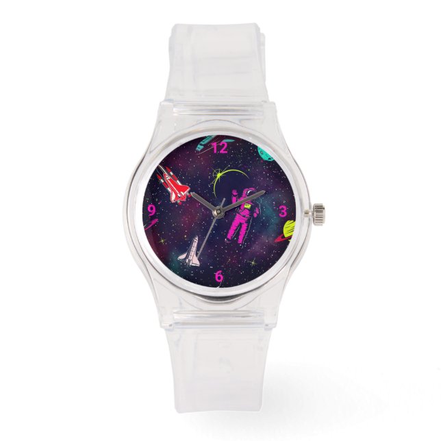 Cute Girl Astronaut Space Watch (Front)