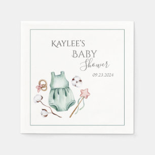 Cute Girl Baby Shower Napkins