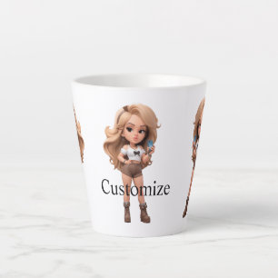 Cute Girl Bonita Chica Thunder_Cove Latte Mug