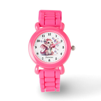 Cute girl dragon add name watch