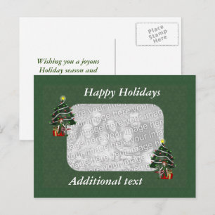 Cute Girl Elf Christmas Holiday Photo Postcard