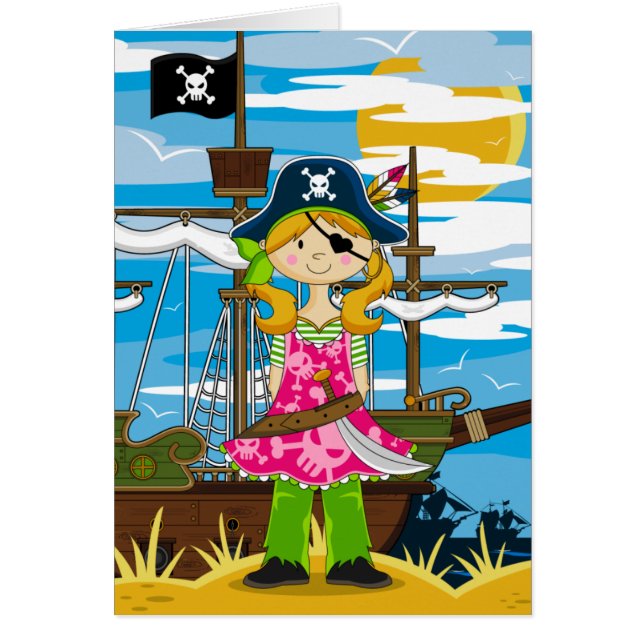 Cute Girl Eyepatch Pirate (Front)