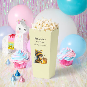 Cute Girl in Bee Costume with Honey Baby Shower Favor Box