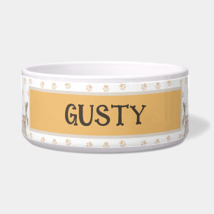 Cute Girl& Kittens Art Pet Name Paw Pattern Cat