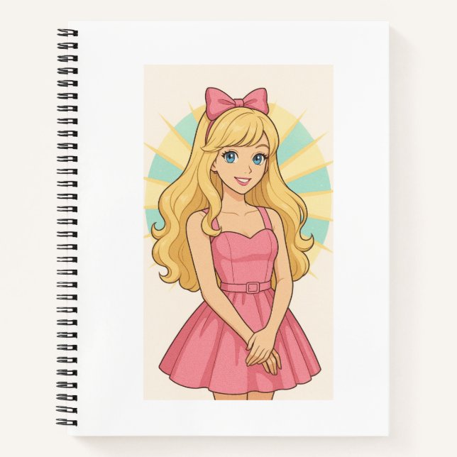 Cute Girl Notebook (Front)