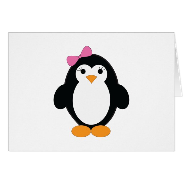 Cute Girl Penguin (Front Horizontal)