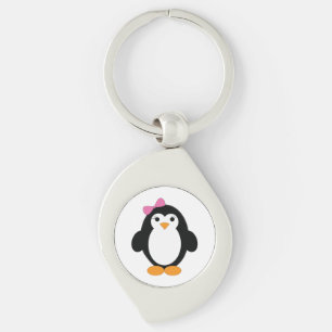 Cute Girl Penguin Keychain
