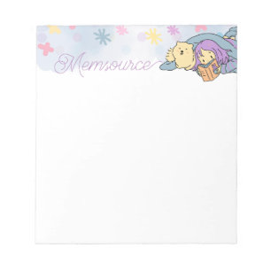 Cute Girl Personalized Cute Unicorn Cloudy Colour Notepad