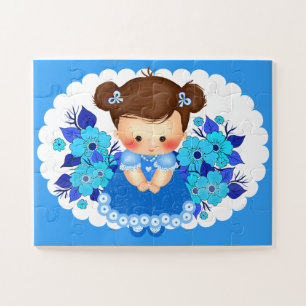 Cute Girl Puzzle for Kids