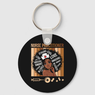 Cute Girl Strong Love Amazing Smart Proud Nurse Pr Keychain