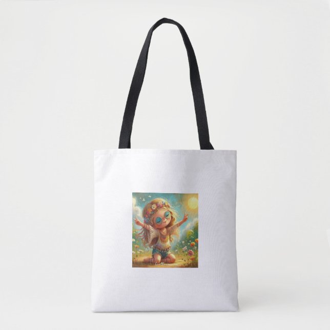 Cute girl Tote bag (Front)