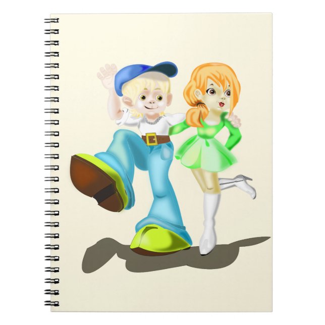 Cute Girlfriend and Boyfriend Notebook (Front)