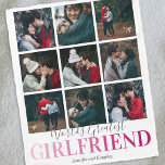 Cute Girlfriend Gift | Worlds Greatest Photo Fleece Blanket<br><div class="desc">Personalized girlfriend fleecy blanket featuring a stylish white background that can be changed to any colour,  a 9 picture collage template for you to customize,  the saying "worlds greatest girlfriend",  and your names.</div>