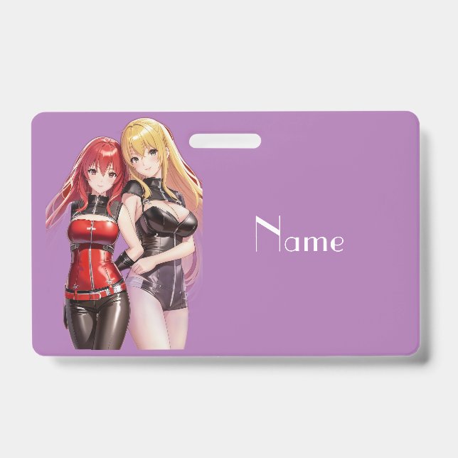 Cute Girls Anime Thunder_Cove Badge (Front)