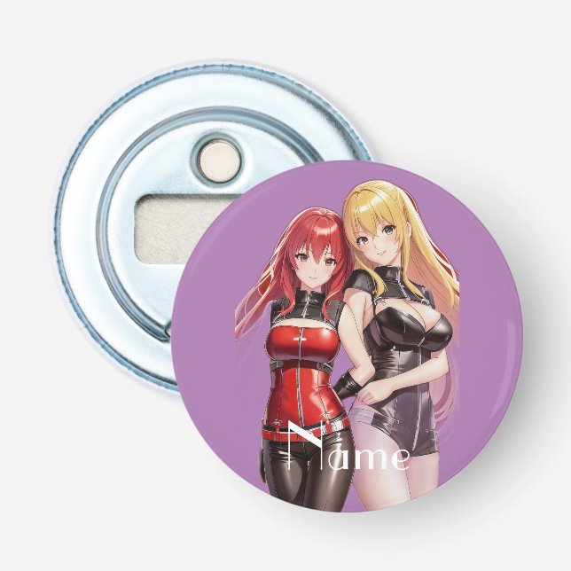 Cute Girls Anime Thunder_Cove Bottle Opener (Front)