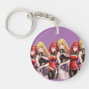 Cute Girls Anime Thunder_Cove  Keychain