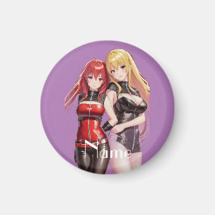 Cute Girls Anime Thunder_Cove Magnet
