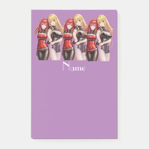 Cute Girls Anime Thunder_Cove Post-it Notes