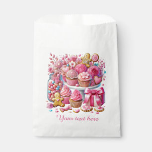 Cute girls baby cupcake shower  favour bag