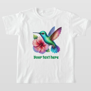 Cute girls bird lovers customizable T-Shirt