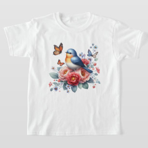 Cute girls bird lovers T-Shirt