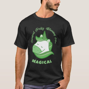Cute Girls CP Magical Unicorn Cerebral Palsy Aware T-Shirt