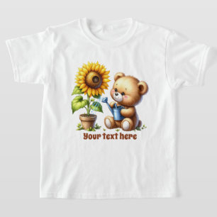 Cute girls customizable bear T-Shirt