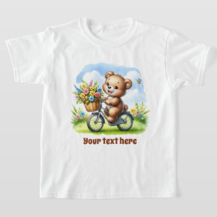 Cute girls customizable bear T-Shirt