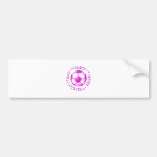 Cute Girls Eat Sleep Soccer Repeat - Youth Player  Bumper Sticker