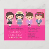 Cute Girls Fashion Show Birthday Party