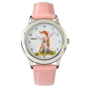 Cute Girls Fox Animal Kids Wildlife Woodland Watch