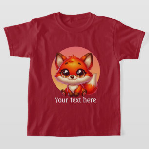 Cute girls fox lovers customizable T-Shirt