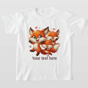 Cute girls fox lovers customizable T-Shirt