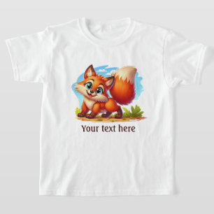 Cute girls fox lovers customizable T-Shirt