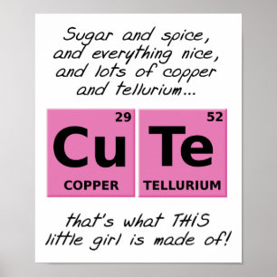 CuTe Girls Funny Poster