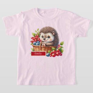 Cute girls hedgehog customizable T-Shirt