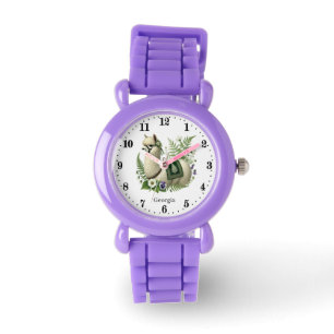 Cute girls llama lovers customizable  watch